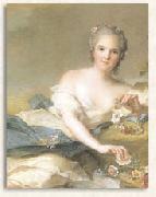 Anne Henriette of France represented as Flora